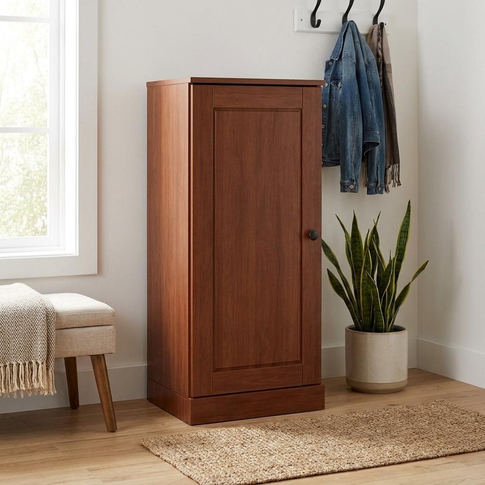 White Ten Pair Solid WoodShoe Storage Cabinet