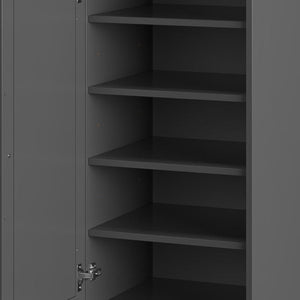 White Ten Pair Solid WoodShoe Storage Cabinet