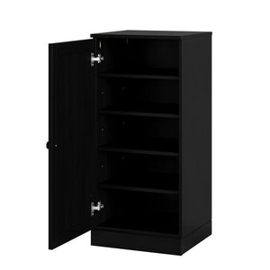 White Ten Pair Solid WoodShoe Storage Cabinet