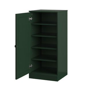 White Ten Pair Solid WoodShoe Storage Cabinet