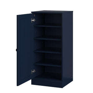 White Ten Pair Solid WoodShoe Storage Cabinet