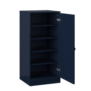 White Ten Pair Solid WoodShoe Storage Cabinet