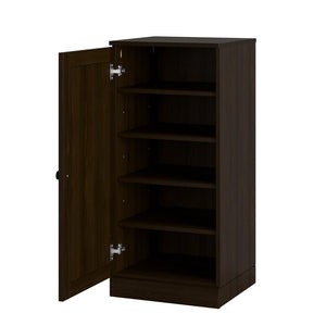 White Ten Pair Solid WoodShoe Storage Cabinet