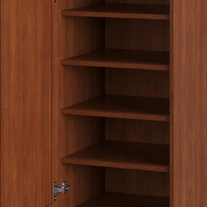 Coffee Ten Pair Solid WoodShoe Storage Cabinet