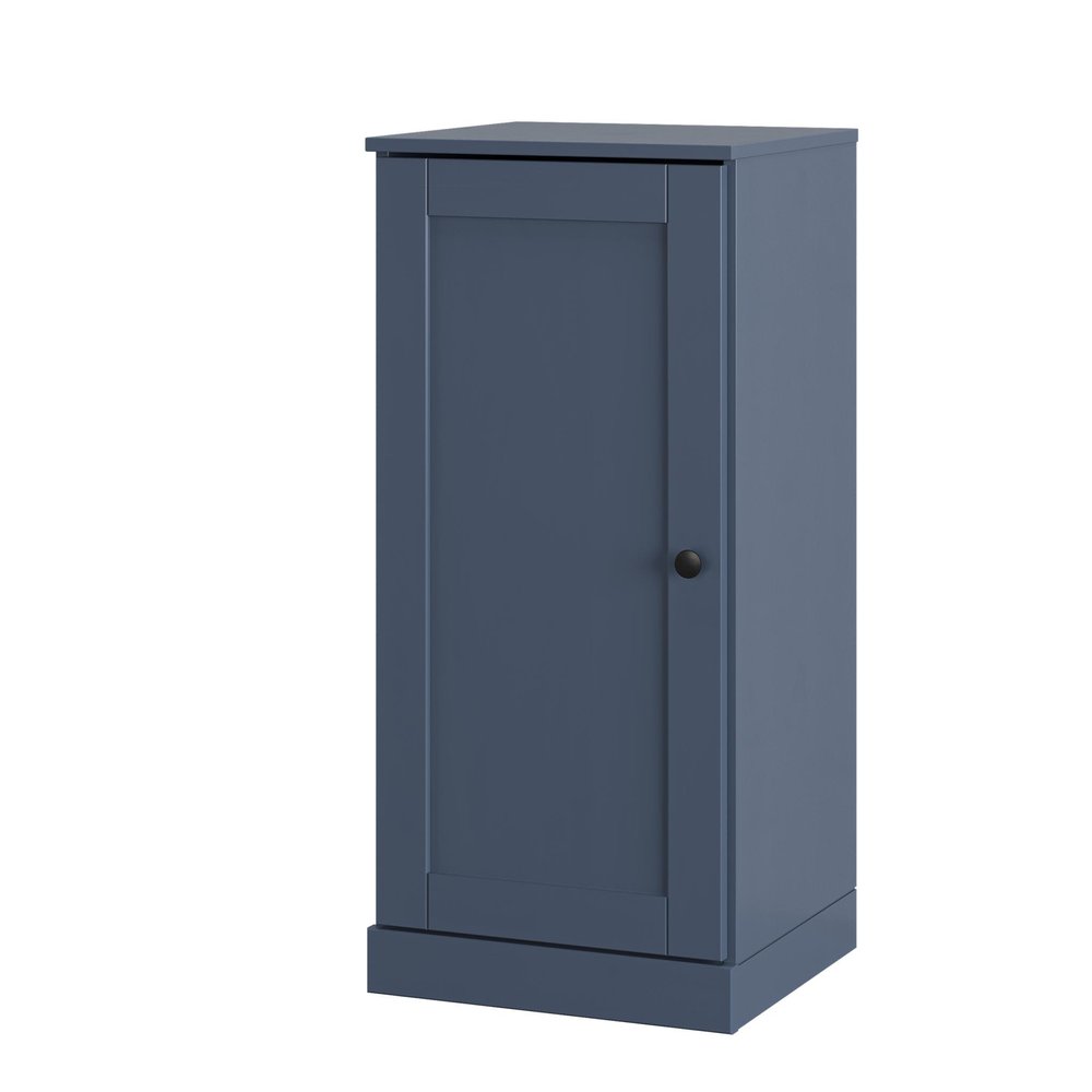 French Blue Ten Pair Solid WoodShoe Storage Cabinet