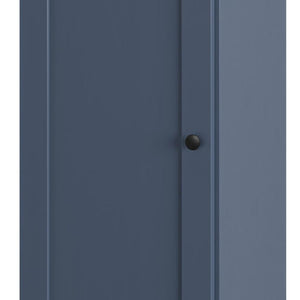 French Blue Ten Pair Solid WoodShoe Storage Cabinet