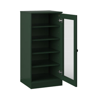 Green Ten Pair Solid WoodShoe Storage Cabinet