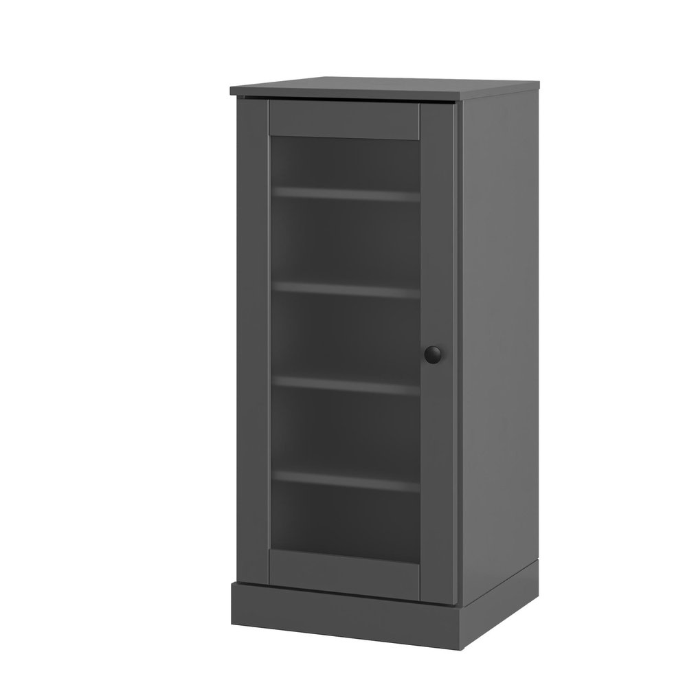 Gray Ten Pair Solid WoodShoe Storage Cabinet