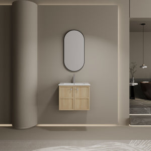 Wall Mounted Bathroom Vanity With Ceramic Sink And 2 Soft Closing Doors by Couch.com