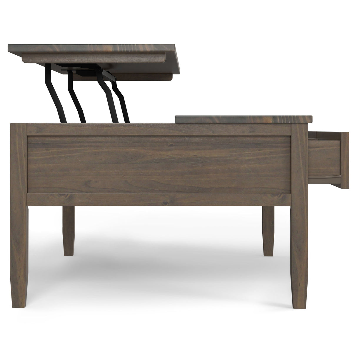 Ela - Lift Top Coffee Table - Smoky Brown by Couch.com