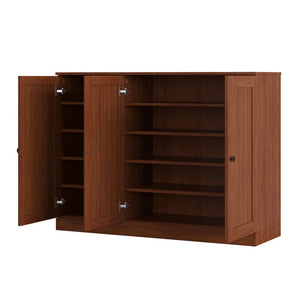 Coffee 30 Solid WoodShoe Storage Cabinet