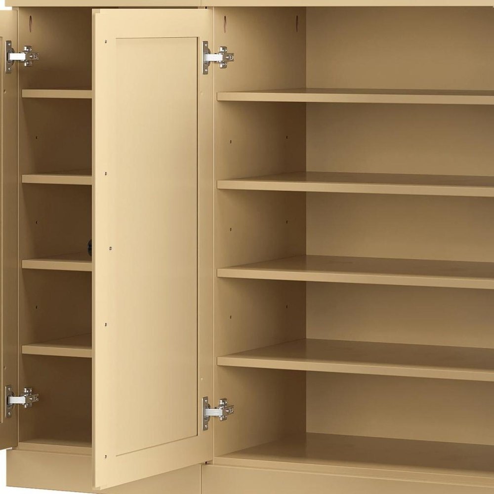 Yellow 30 Solid WoodShoe Storage Cabinet