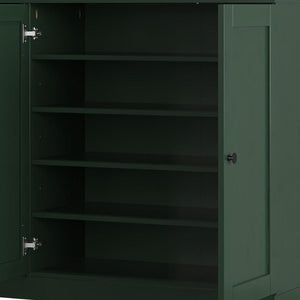 Green 30 Solid WoodShoe Storage Cabinet