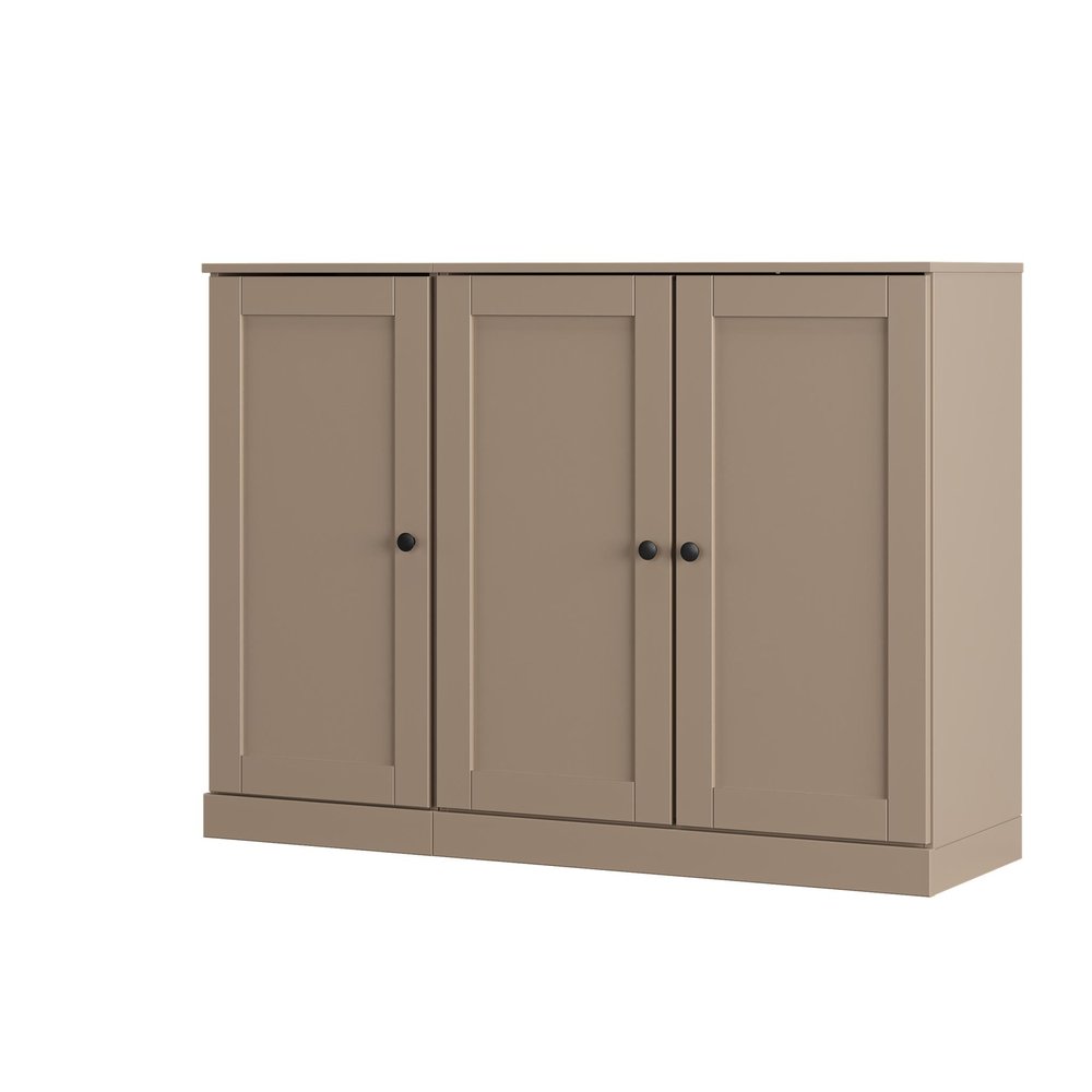 Beige 30 Solid WoodShoe Storage Cabinet