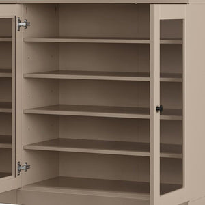Beige 30 Solid WoodShoe Storage Cabinet