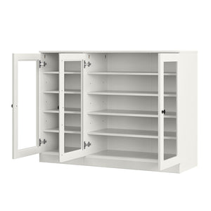 Off White 30 Solid WoodShoe Storage Cabinet