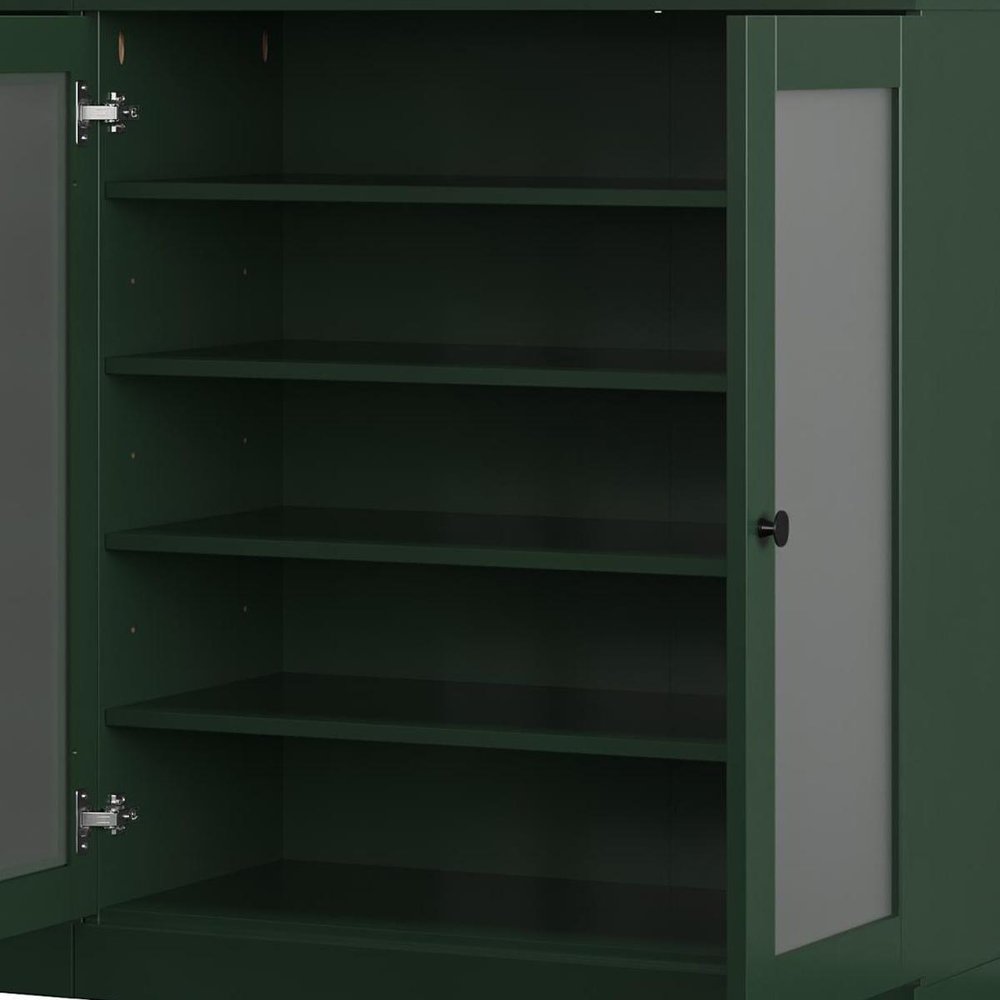Green 30 Solid WoodShoe Storage Cabinet