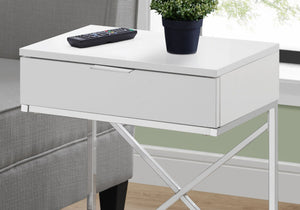 Accent Side Table, Storage Drawer, Spacious Tabletop, Contemporary & Modern by Couch.com