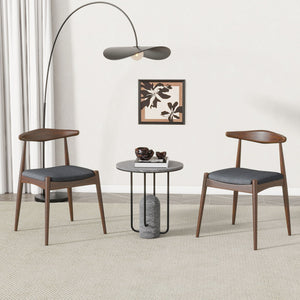 Dining Chairs With Ergonomic Backrest & Comfort Cushions (Set of 2)