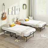2-Tier Square Coffee Table with 4 Storage Compartments-Rustic Brown