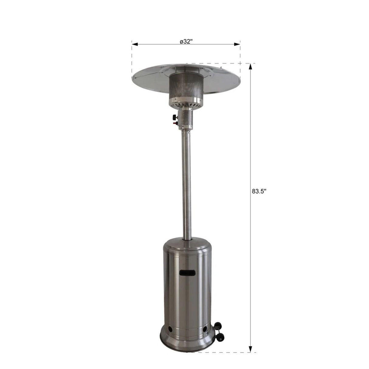 46, 000 Btu Standing Patio Heater