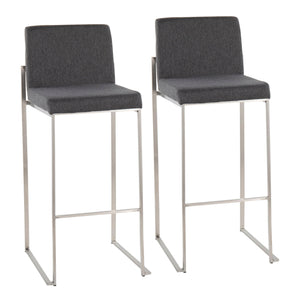 Fuji - Contemporary And Modern Elegance High Back Barstool by Couch.com