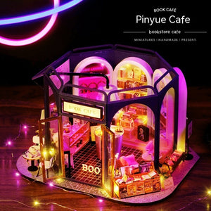 Cute Room Diy Cottage Tasting Cafe Wooden Hand-assembled Villa Model