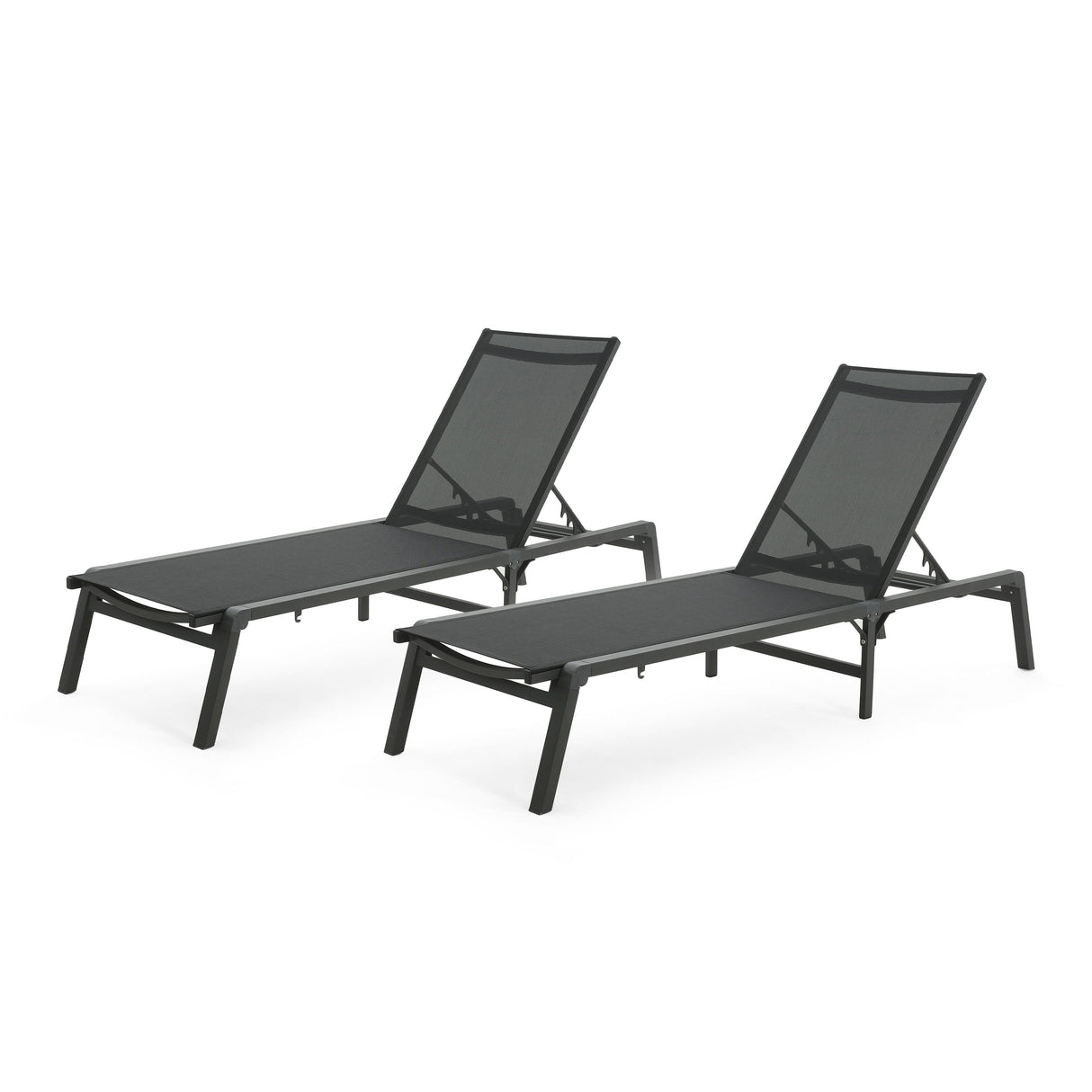 Westport - Outdoor Folding Lounge (Set of 2) - Black by Couch.com