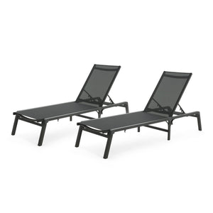 Westport - Outdoor Folding Lounge (Set of 2) - Black by Couch.com