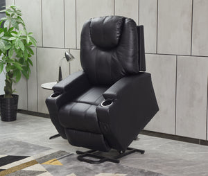Modern Recliner Chair With Cup Holders, Remote Control by Couch.com