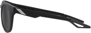 100% Campo Sunglasses - Matte Black - Smoke 61026-019-57