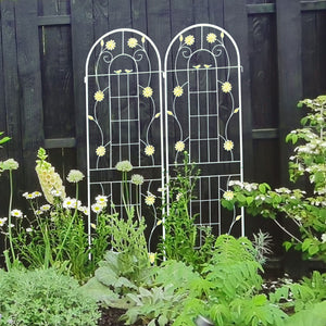 Metal Garden Trellis Rustproof Trellis For Climbing Plant Outdoor Flower Support by Couch.com