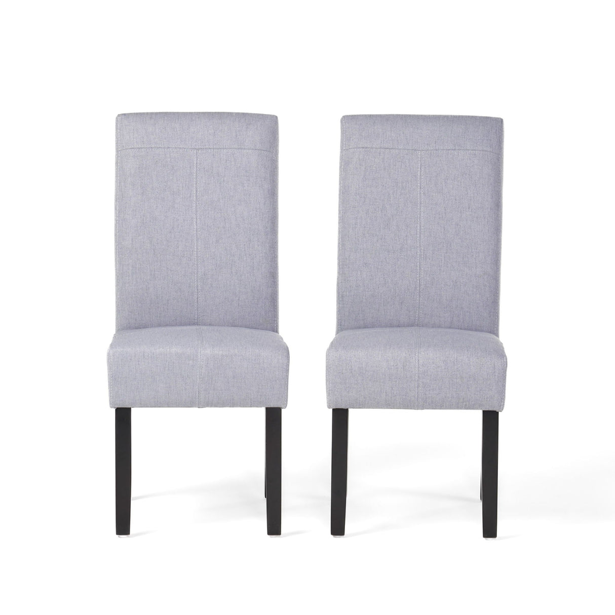 Amaranthine - Upholstered Dining Chair With High Back And Wood Legs (Set of 2) - Light Gray by Couch.com