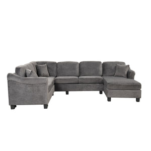 4 Pieces Sectional Sofa With Ottoman With Right Side Chaise by Couch.com