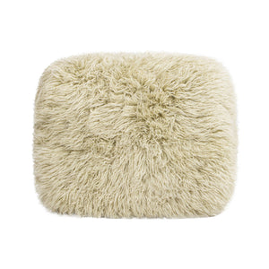 Enchante - New Zealand Sheepskin Rectangular Accent Ottoman - Taupe / Natural by Couch.com