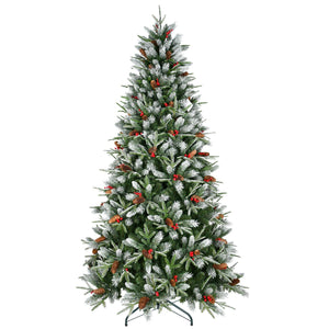7.5-Foot Snow-Tipped Woodland Christmas Tree