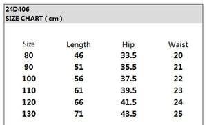 Children's Elastic Waist Leisure Washed-out Jeans