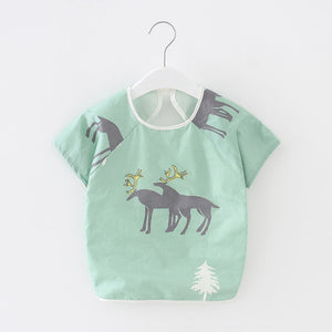 Baby Dinner Coverall Bib Spring And Autumn Long Sleeve Apron