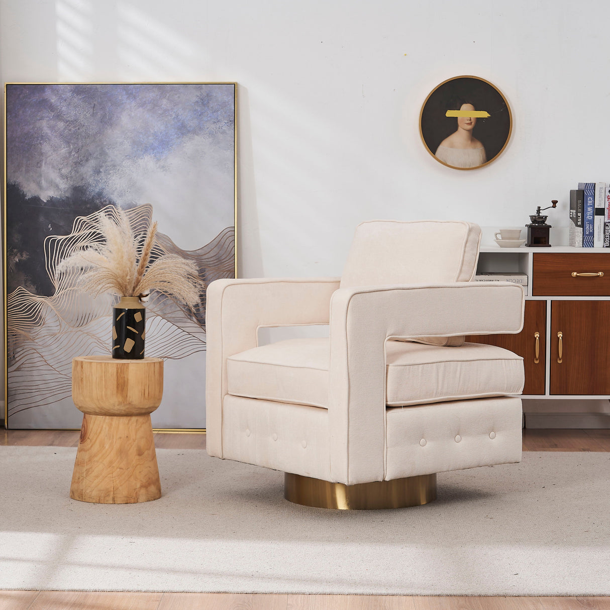 Swivel Barrel Chair 360 Degree Swivel Club Modern Accent Single Sofa Chair by Couch.com