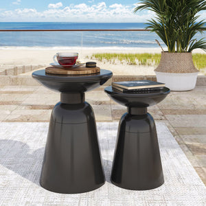 Serenita - Outdoor Side Tables With Flared Design (Set of 2) by Couch.com
