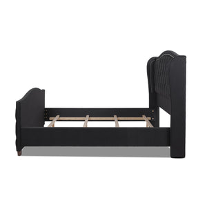 Marcella - Upholstered Shelter Headboard Bed Set by Couch.com