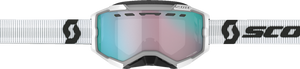SCOTT Fury Snow Goggles - White - Enhancer Aqua Chrome 278605-0002351