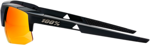 100% Speedcoupe Sunglasses - Black - Red Mirror 61031-100-43