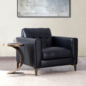 Mid-Century, Tufted Leather Chair by Couch.com