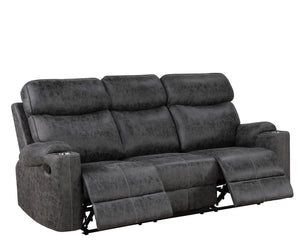 Hirah - 3 Piece Living Room Set - Dark Gray by Couch.com