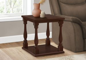 Accent Table, 2 Tier, Square, Traditional - Espresso by Couch.com