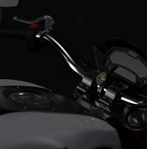 7/8" Universal Motorcycle Handlebar Watch Bike Hand Grip Bar Mount Dial Clock Motorcycle Handlebar Watch  Mount Clock Glow Mount Clock Dial Watch Fit  Waterproof For Scooter Bicycle Motor ATV