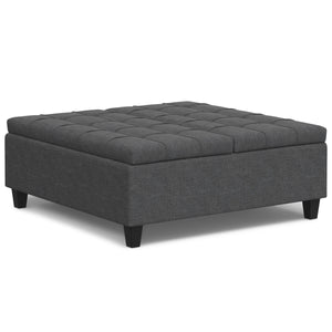 Harrison - Upholstered Coffee Table Storage Ottoman by Couch.com