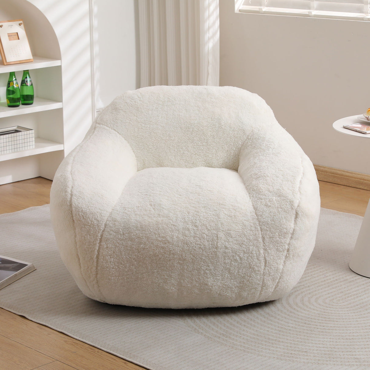 Giant Bean Bag Chair, Spacious Memory Foam With Armrests by Couch.com