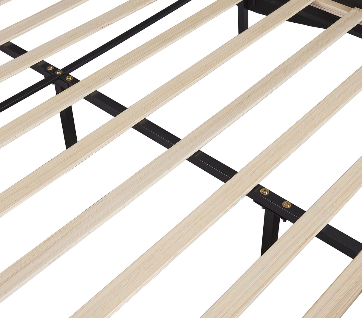 Upholstered Platform Bed With LED Light, Frame Slatted by Couch.com